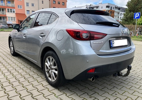 Mazda 3 cena 49800 przebieg: 183400, rok produkcji 2014 z Leszno małe 379